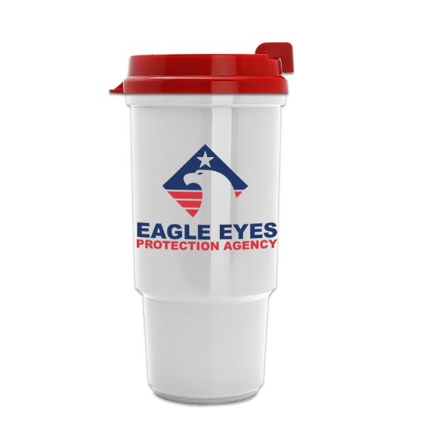 Insulated auto cup with thumb slide lid, 16 oz. recyclable polypropylene.... from ASI 55990 Garyline / GaryLine®