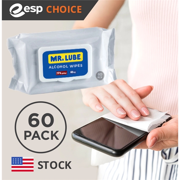 Pack of 60 75% alcohol wipes.... from ASI 30250 AZX Sport USA