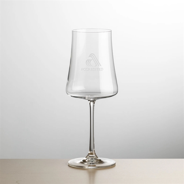The elegant stem and wide flat bowl of the Dakota wine... from ASI 84592 St Regis Group