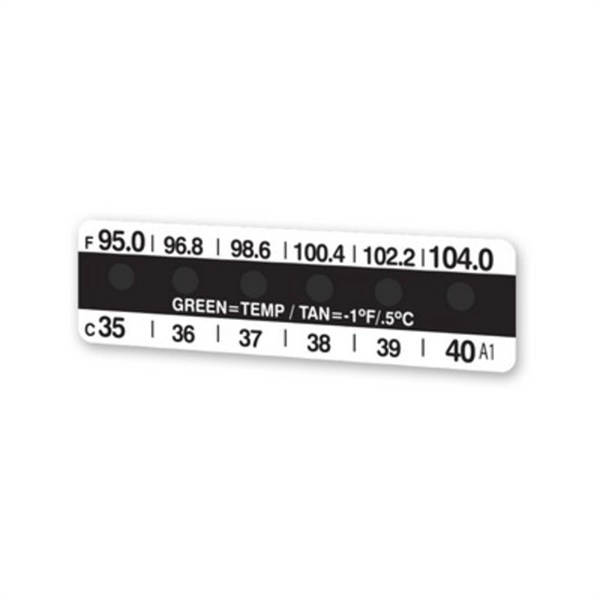 1.75" x 0.5" thermal paper disposable forehead thermometer.... from ASI 37218 Athena Promo (tm)