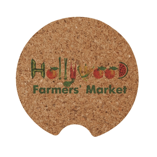 2.5" round cork coasters for auto cup holders.... from ASI 91880 Tranter Graphics Inc