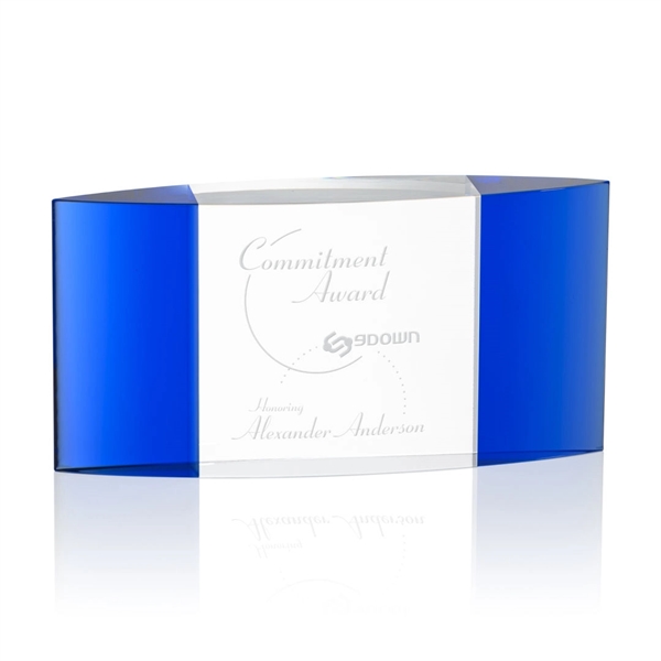 Beautiful optical crystal award with black side accents.... from ASI 84592 St Regis Group / St Regis