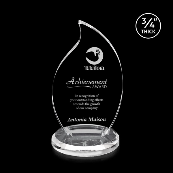The Flair is a gently curved, sparkling optical award.... from ASI 84592 St Regis Group / St Regis