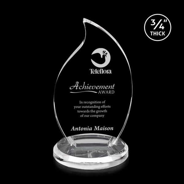 The Flair is a gently curved, sparkling optical award.... from ASI 84592 St Regis Group / St Regis