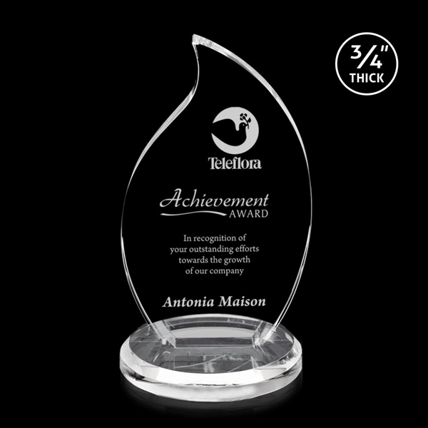 The Flair is a gently curved, sparkling optical award.... from ASI 84592 St Regis Group / St Regis