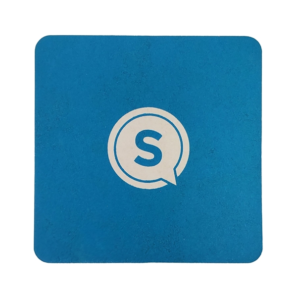 Pulp board coasters 3 1/2" square spot colors... from ASI 93520 Ventura Inc