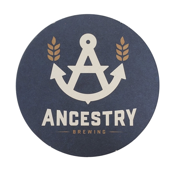 Pulp board coasters 4" round spot colors... from ASI 93520 Ventura Inc