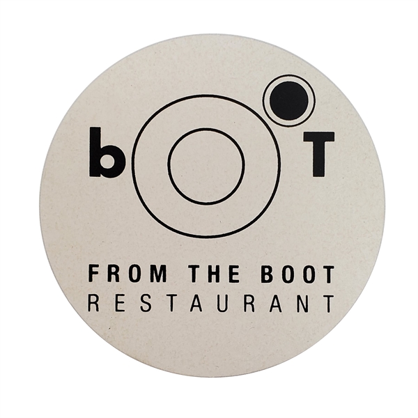 Pulp board coasters 4" round spot colors... from ASI 93520 Ventura Inc