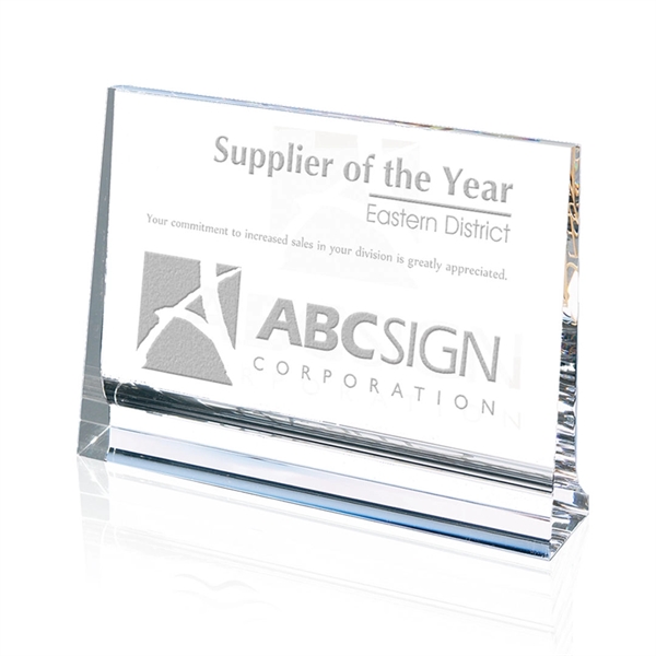 Footed Plaque (Horizontal) - Optical Award.... from ASI 84592 St Regis Group / St Regis