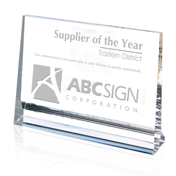 Footed Plaque (Horizontal) - Optical Award.... from ASI 84592 St Regis Group / St Regis