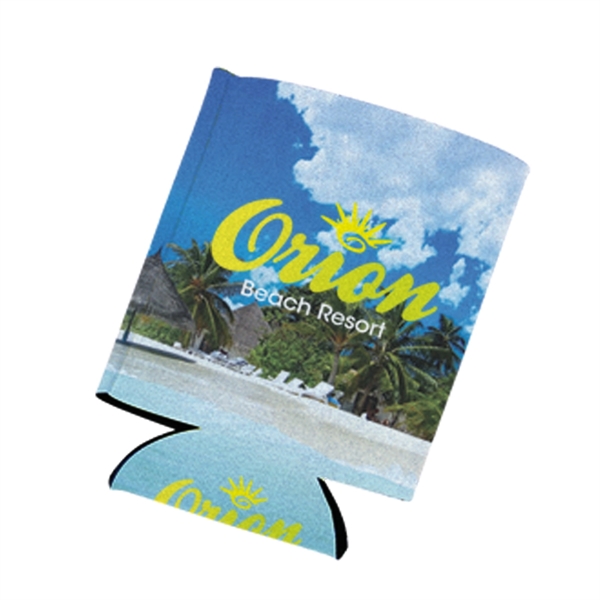 Full color can holder that folds flat for easy storage.... from ASI 61125 Hit Promotional Products / Hit®