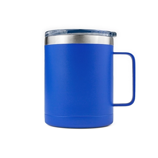 Powder Coated Stainless Steel 14oz Vacuum Insulated Handle Mug... from ASI 99030 Zipline / Zipline®