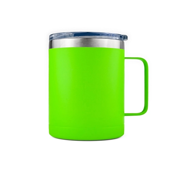 Powder Coated Stainless Steel 14oz Vacuum Insulated Handle Mug... from ASI 99030 Zipline / Zipline®