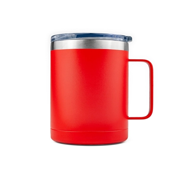 Powder Coated Stainless Steel 14oz Vacuum Insulated Handle Mug... from ASI 99030 Zipline / Zipline®