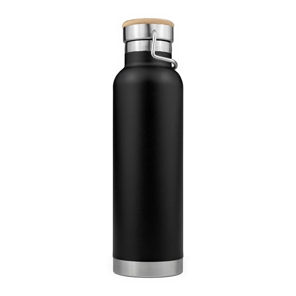 20oz Powder Coated SipTek Vacuum Seal Bottle w/ Wooden Top... from ASI 99030 Zipline / Zipline®