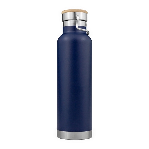 20oz Powder Coated SipTek Vacuum Seal Bottle w/ Wooden Top... from ASI 99030 Zipline / Zipline®