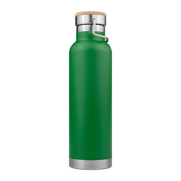20oz Powder Coated SipTek Vacuum Seal Bottle w/ Wooden Top... from ASI 99030 Zipline / Zipline®