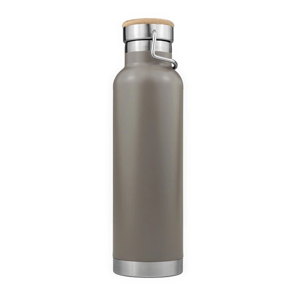 20oz Powder Coated SipTek Vacuum Seal Bottle w/ Wooden Top... from ASI 99030 Zipline / Zipline®