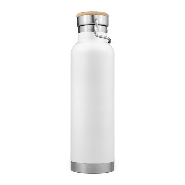 20oz Powder Coated SipTek Vacuum Seal Bottle w/ Wooden Top... from ASI 99030 Zipline / Zipline®