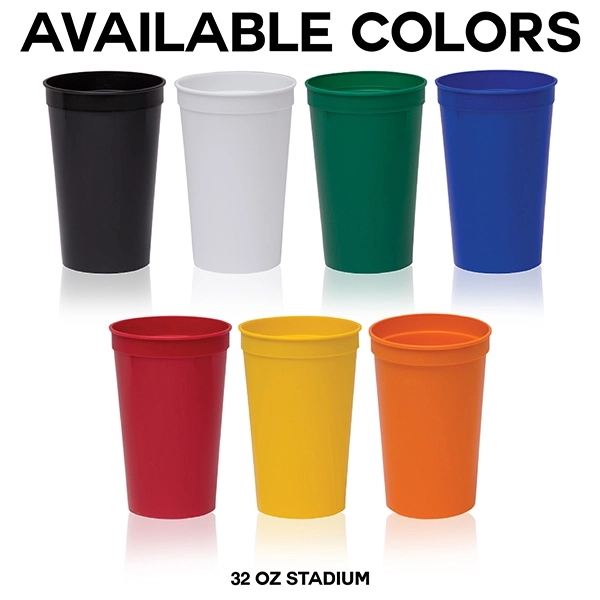 32 oz. USA-Made, Colored Stadium Cups are the perfect marketing tool... from ASI 80060 VisionUSA