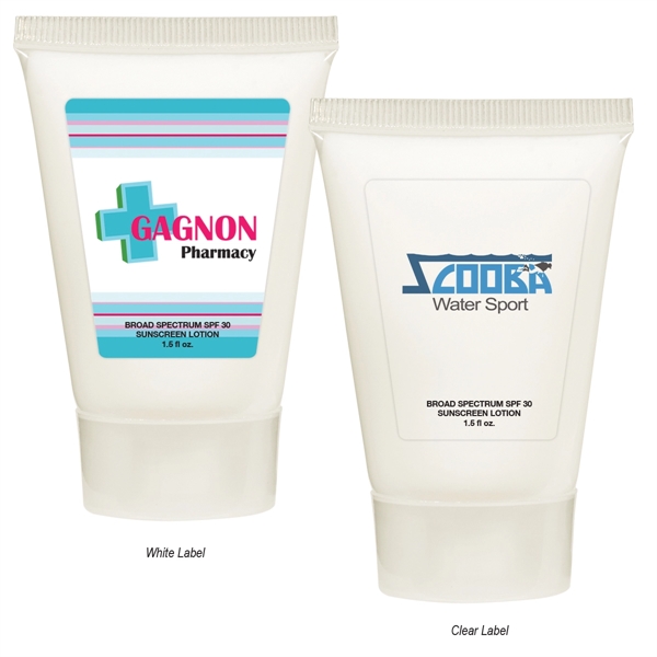 1.5 oz. SPF 30 Sunscreen Tube. Broad Spectrum Formula Protects Against... from ASI 61125 Hit Promotional Products / Hit®