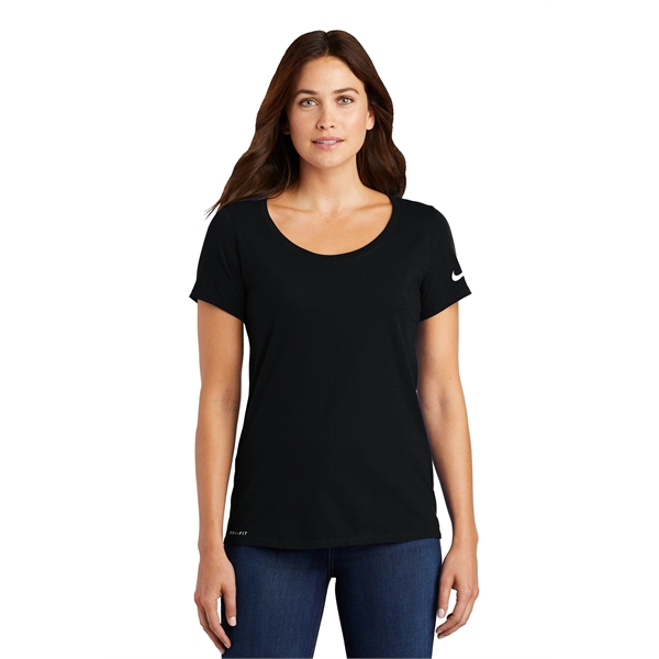 Nike Ladies Dri-FIT Cotton/Poly Scoop Neck Tee.... from ASI 84863 SanMar
