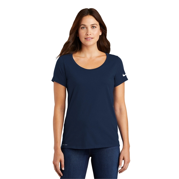 Nike Ladies Dri-FIT Cotton/Poly Scoop Neck Tee.... from ASI 84863 SanMar