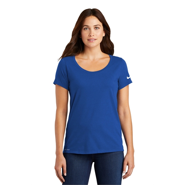 Nike Ladies Dri-FIT Cotton/Poly Scoop Neck Tee.... from ASI 84863 SanMar