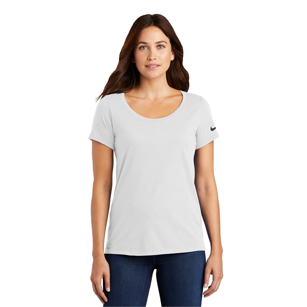 Nike Ladies Dri-FIT Cotton/Poly Scoop Neck Tee.... from ASI 84863 SanMar