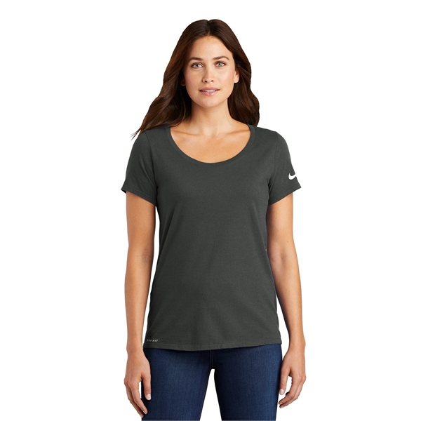 Nike Ladies Dri-FIT Cotton/Poly Scoop Neck Tee.... from ASI 84863 SanMar