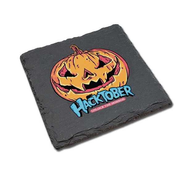 Set of 2 slate coasters with full color Ultra Vivid graphics.... from ASI 72521 Morris Magnets / Laser Cuts