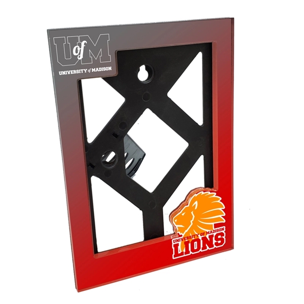 1/4" thick acrylic easel frames.... from ASI 72521 Morris Magnets / Laser Cuts