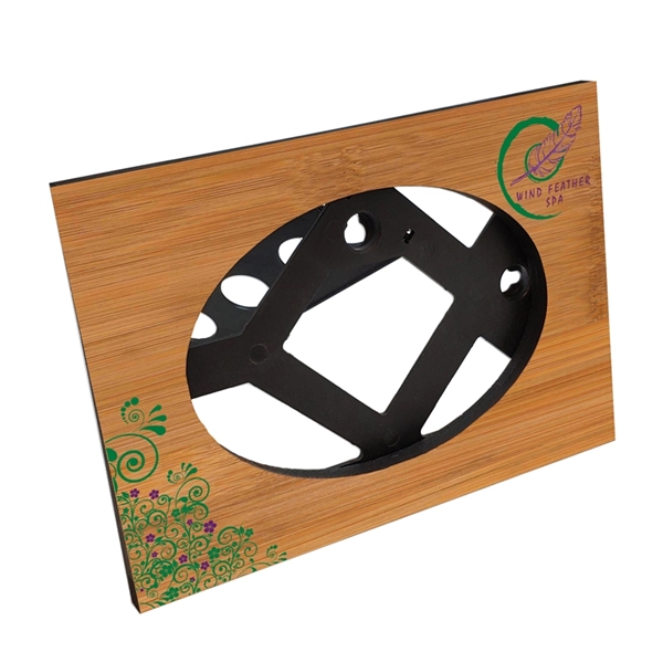 Customizable bamboo picture frame featuring a Ultra Vivid full color graphic.... from ASI 72521 Morris Magnets