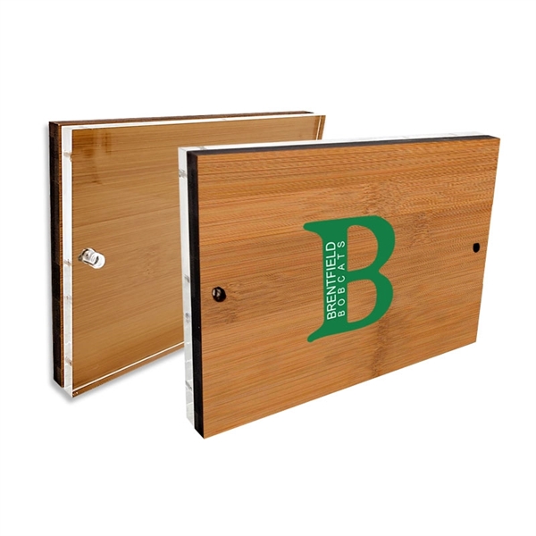 Laser etched bamboo desk picture frame.... from ASI 72521 Morris Magnets