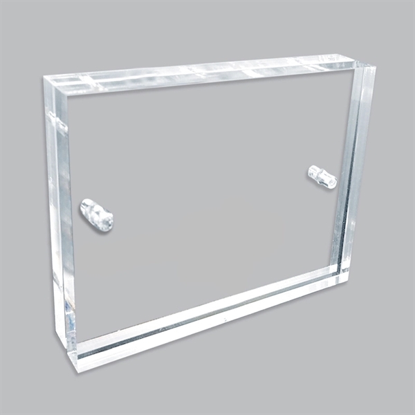 Clear acrylic block frames with vibrant UV color graphics.... from ASI 72521 Morris Magnets / Laser Cuts