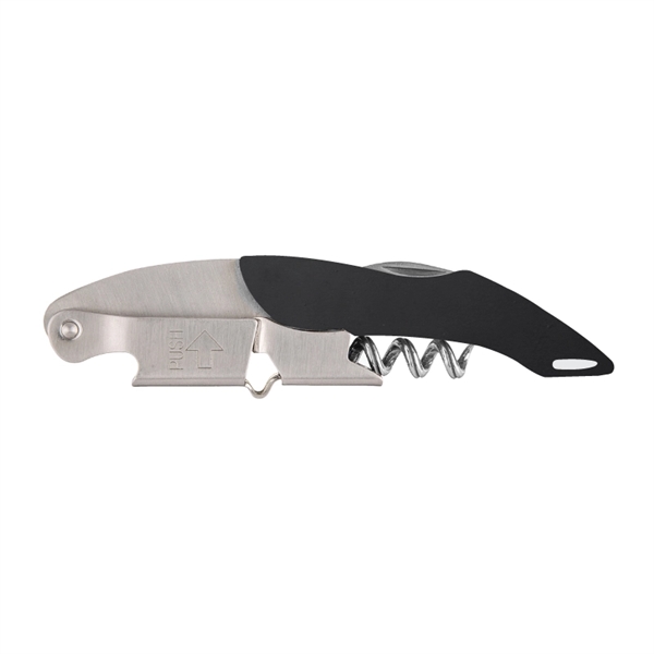 Waiter's corkscrew made of premium rosewood with a foil cutter and... from ASI 57655 STOPNGO Line