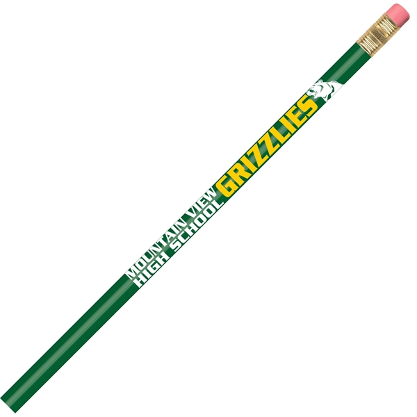 Round pencil, 100% wood-cased barrel with a brass-colored ferrule and a... from ASI 86850 Shepenco/Shelbyville Pencil Co, Inc / SHEPENCO® Shelbyville Pencil Company