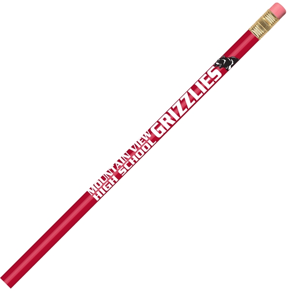 Round pencil, 100% wood-cased barrel with a brass-colored ferrule and a... from ASI 86850 Shepenco/Shelbyville Pencil Co, Inc / SHEPENCO® Shelbyville Pencil Company