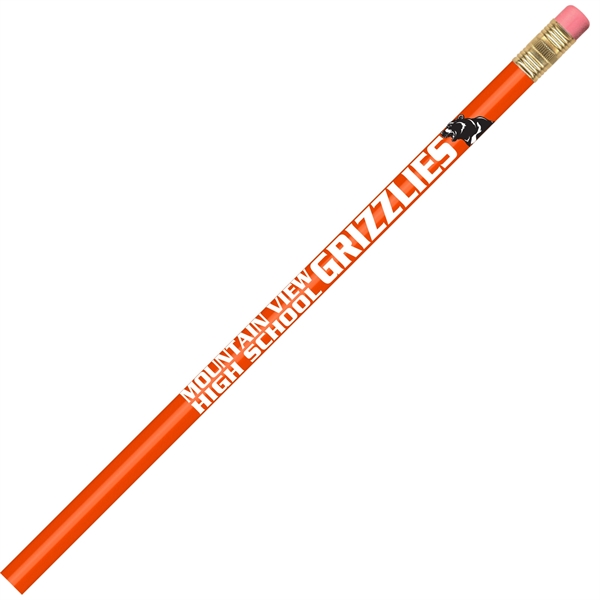 Round pencil, 100% wood-cased barrel with a brass-colored ferrule and a... from ASI 86850 Shepenco/Shelbyville Pencil Co, Inc / SHEPENCO® Shelbyville Pencil Company