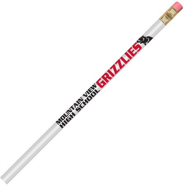 Round pencil, 100% wood-cased barrel with a brass-colored ferrule and a... from ASI 86850 Shepenco/Shelbyville Pencil Co, Inc / SHEPENCO® Shelbyville Pencil Company