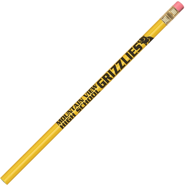 Round pencil, 100% wood-cased barrel with a brass-colored ferrule and a... from ASI 86850 Shepenco/Shelbyville Pencil Co, Inc / SHEPENCO® Shelbyville Pencil Company