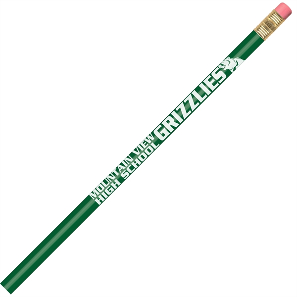 Round pencil, 100% wood-cased barrel with a brass-colored ferrule and a... from ASI 86850 Shepenco/Shelbyville Pencil Co, Inc / SHEPENCO® Shelbyville Pencil Company