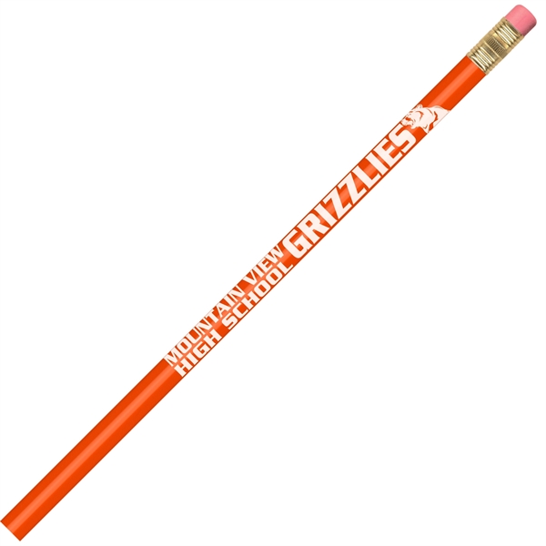 Round pencil, 100% wood-cased barrel with a brass-colored ferrule and a... from ASI 86850 Shepenco/Shelbyville Pencil Co, Inc / SHEPENCO® Shelbyville Pencil Company