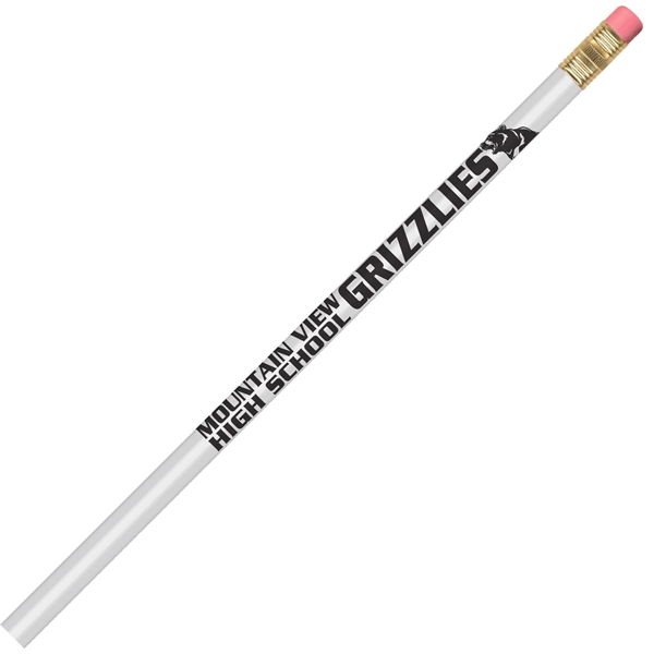 Round pencil, 100% wood-cased barrel with a brass-colored ferrule and a... from ASI 86850 Shepenco/Shelbyville Pencil Co, Inc / SHEPENCO® Shelbyville Pencil Company
