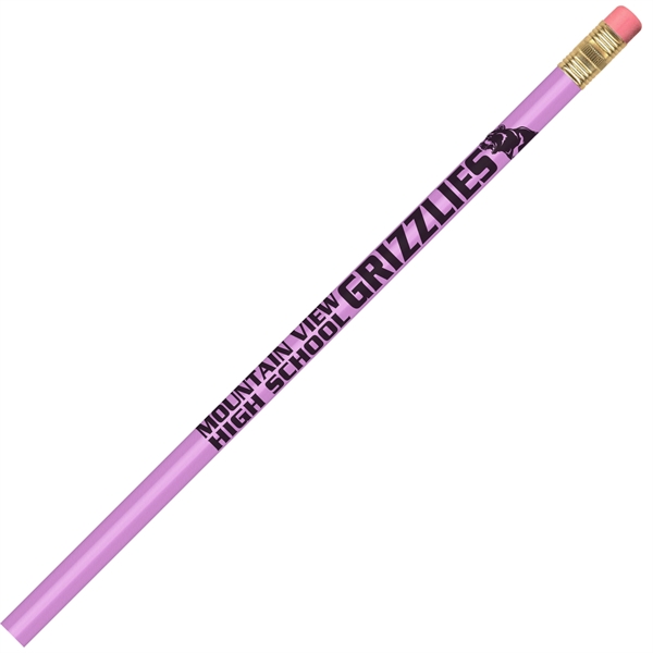 Round pencil, 100% wood-cased barrel with a brass-colored ferrule and a... from ASI 86850 Shepenco/Shelbyville Pencil Co, Inc / SHEPENCO® Shelbyville Pencil Company