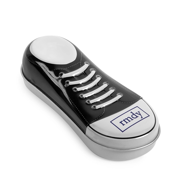 Sneaker shaped tin filled with jelly beans.... from ASI 44900 NC Custom (CI/Lanco) / Chocolate Inn