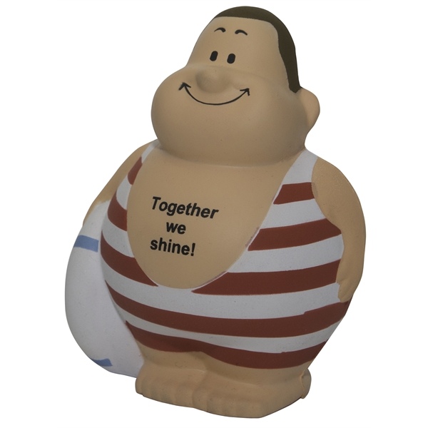 4" x 3" swimmer shaped stress reliever with customization included.... from ASI 34415 Alpi International LTD