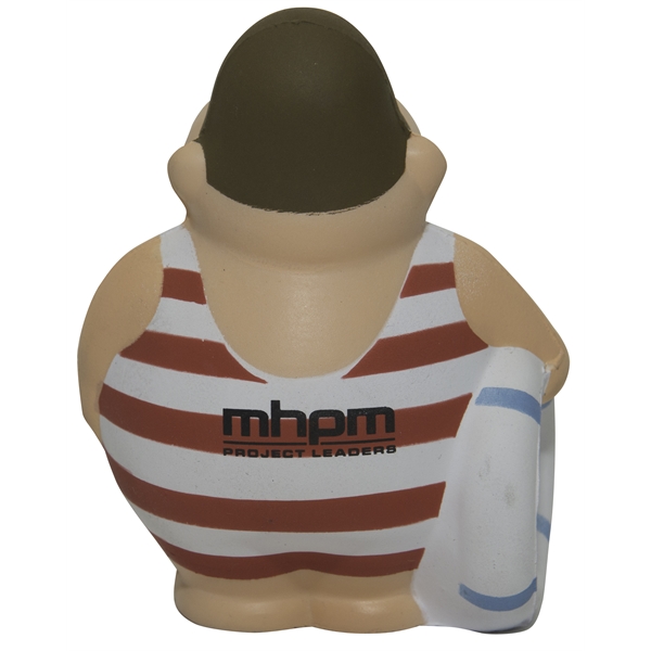 4" x 3" swimmer shaped stress reliever with customization included.... from ASI 34415 Alpi International LTD