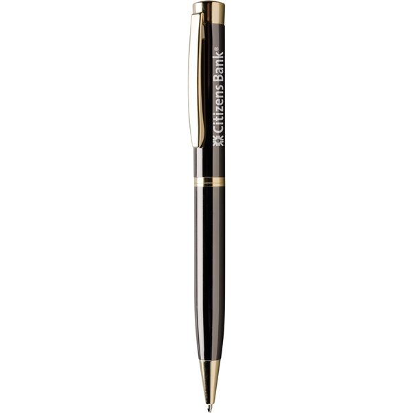 Sleek contemporary twist action executive pen in high gloss finish with... from ASI 61966 HPG / Hub Pen