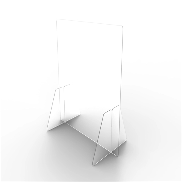 0.13" thick clear acrylic sneeze guard in three sizes.... from ASI 37218 Athena Promo (tm)